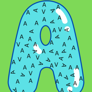 Find the upright letter