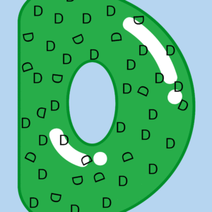 Find the upright letter