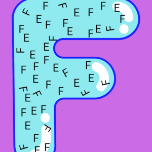 Find the upright letter