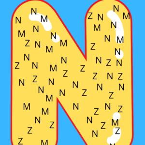 Find the upright letter