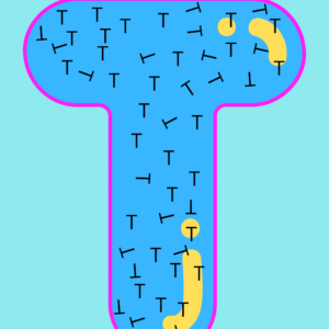 Find the upright letter