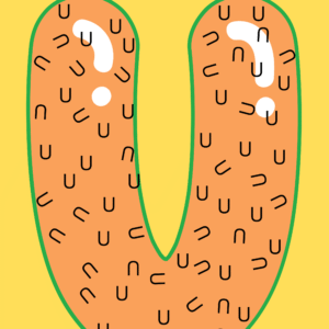 Find the upright letter