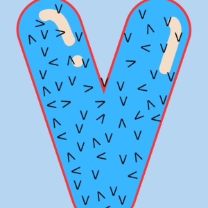 Find the upright letter