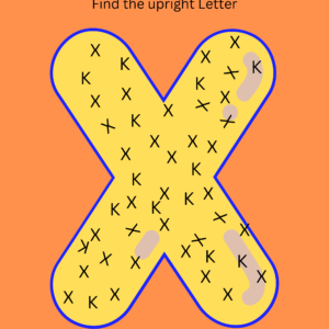 Find the upright letter