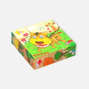 Wooden 6 Face Puzzle Cube